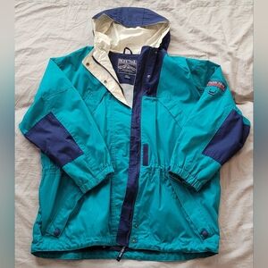 Vintage 1990's Pacific Trail, Full Zip, Hooded Windbreaker, Parka Style Jacket